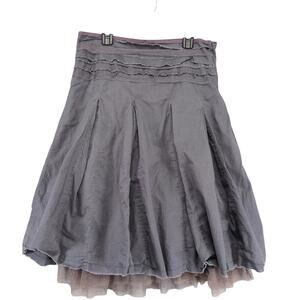 Speechless Gray Tiered Layered Knee-Length Skirt Jr Size 3 Tulle Lace Whimsigoth